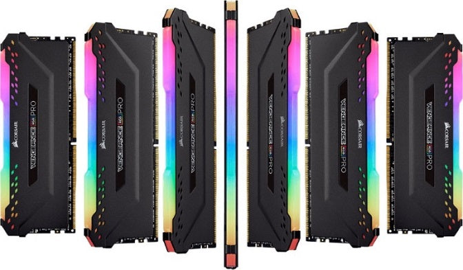 Corsair Vengeance RGB PRO 32GB (4x8GB) DDR4 3600MHz C18 Desktop Gaming Memory, CMW32GX4M4C3600C18