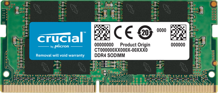Micron (Crucial) Crucial 8GB (1x8GB) DDR4 SODIMM 3200MHz CL22 1.2V UnRanked Notebook Laptop Memory RAM, CT8G4SFRA32A