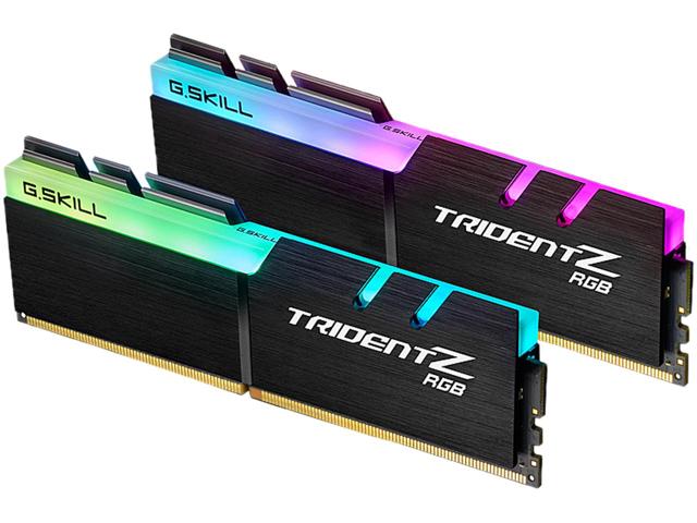 G.SKILL (LS) G.SKILL F4-3600C17D-32GTZR 32GB (2 x 16GB)/ PC4-28800 / DDR4 3600 Mhz/ Timings 17-19-19-39/ Voltage 1.35V/ Trident Z RGB