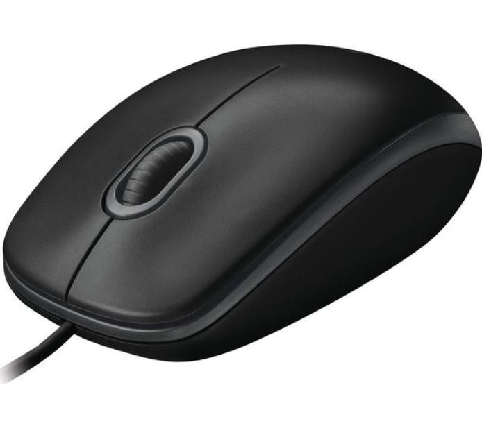 Logitech B100 Optical USB Mouse 800dpi for PC Laptop Mac Tux Full Size Comfort smooth mover 3yr wty, 910-006605