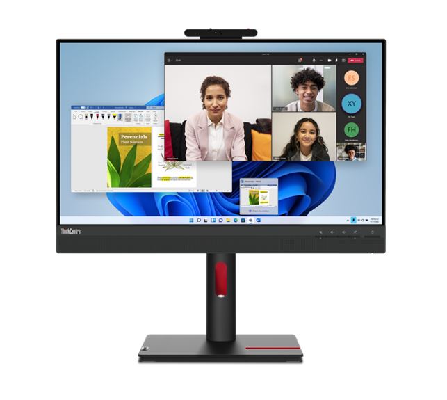 LENOVO ThinkCentre Tiny-in-One 23.8'/24' FHD TOUCH 60Hz 1920x1080 16:9 4ms Height Adjust Tilt Swivel Pivot Webcam Mic HDMI DP IPS USB3.2 Anti-glare, 12NBGAR1AU