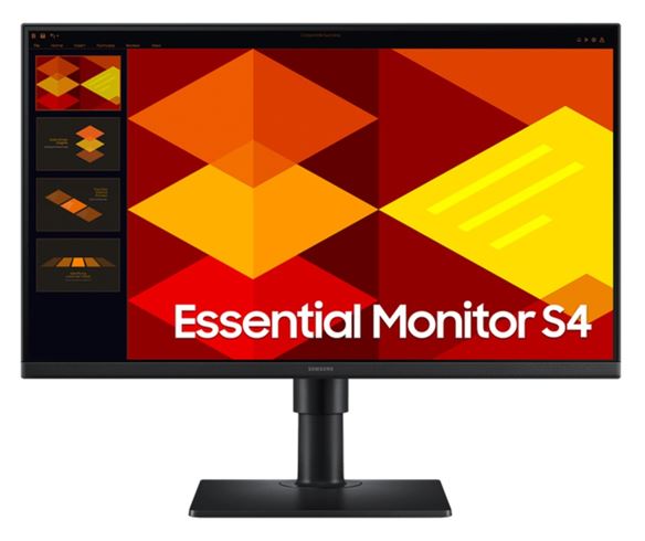 Samsung 24' S40GD FHD IPS Monitor 1920 x1080 16:9 100Hz 250cd/m2 FreeSync 5ms 2xHDMI DP USB Hub HAS VESA Tilt Swivel Pivot 3YR, LS24D402GEEXXY