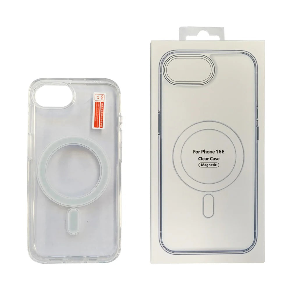 USP Apple iPhone 17e / iPhone 16e (6.1') Clear Case with MagSafe - Built-in magnets, Scratch Resistant, Crystal Clear,Shockproof, 3 Years Warranty