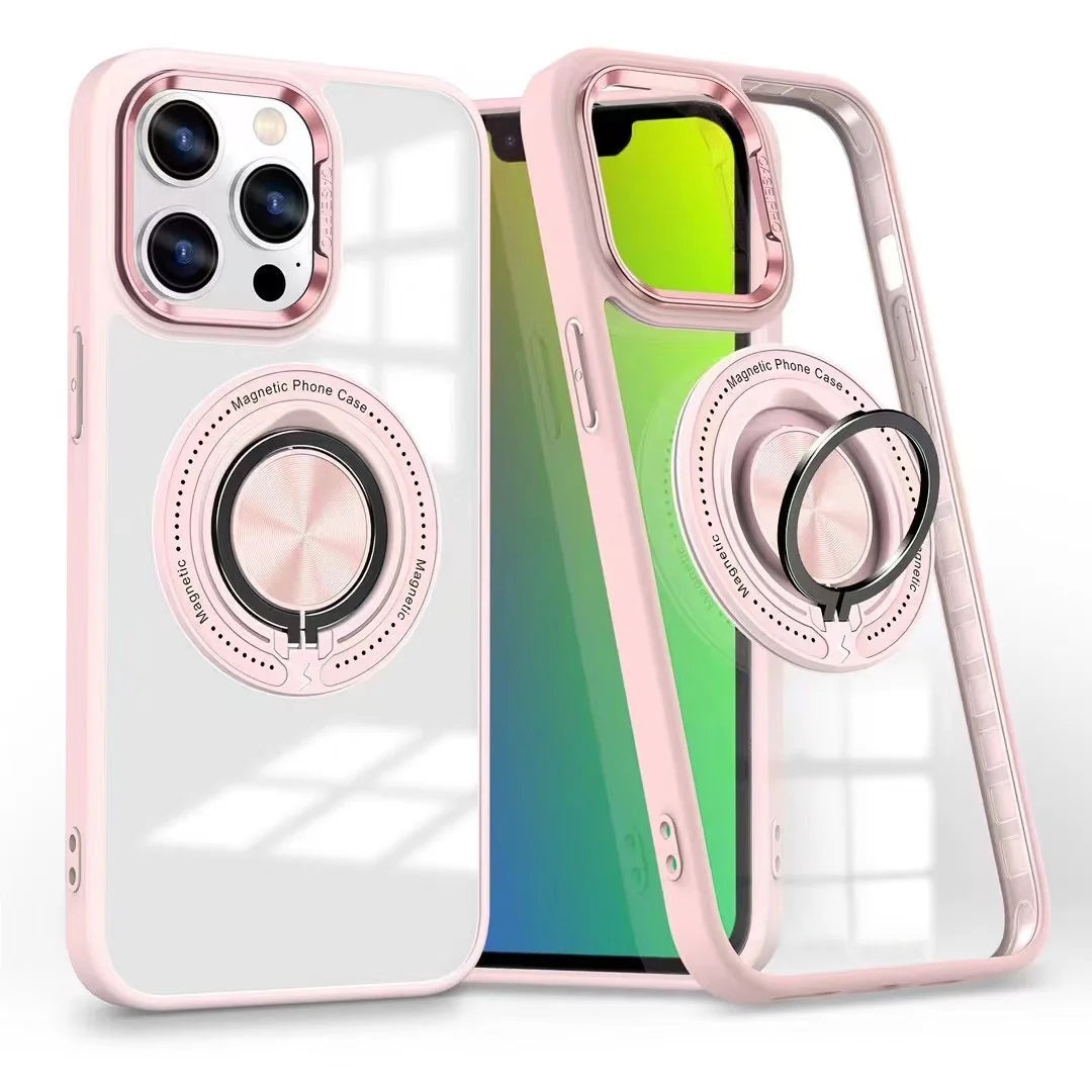 USP Apple iPhone 17 Pro (6.3') MagSafe Case with Ring Holder Pink - Silicone Bumper, Drop Resistance, Scratch Protection, Durable, 3 Years Warranty