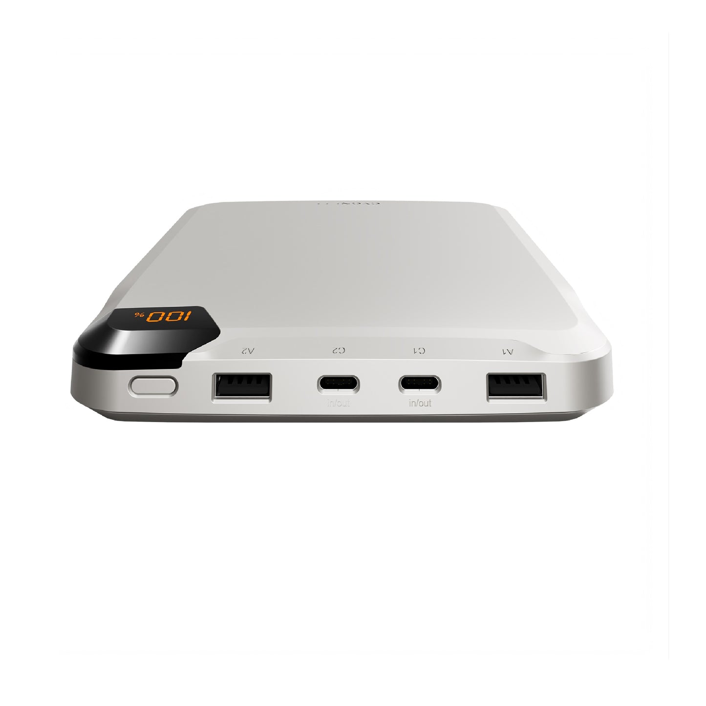 Cygnett ChargeUp VertPWR 25K mAh Laptop Power Bank + USB-C Cable (40CM) + Stand - Champagne (CY5129PBCHE),100W,4x USB Charging Ports, 2 Years Warranty