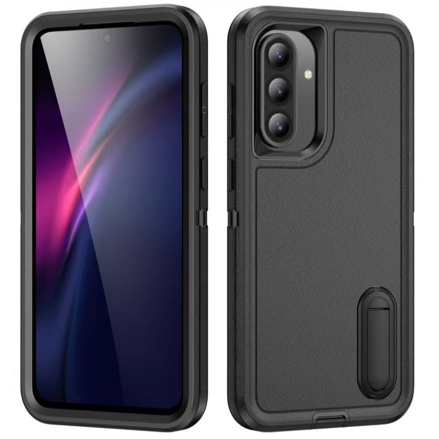 USP Rugged Samsung Galaxy A36 5G (6.7') Case Black - No-Slip, Sleek, Ultimate Protection, Strong & Durable, Built-in-Kickstand, 3 Years Warranty, HDA36