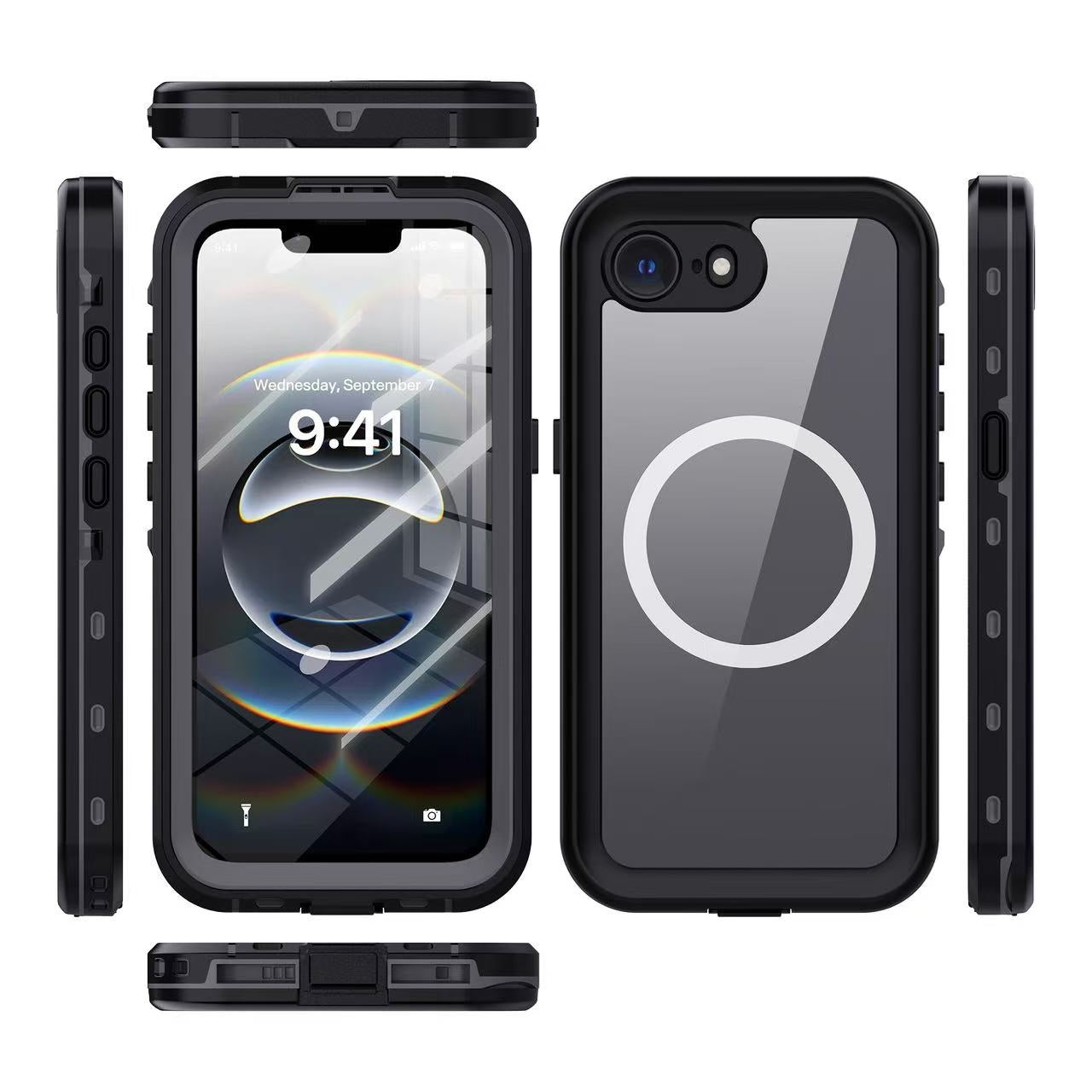 USP Apple iPhone 17e / iPhone 16e (6.1') WaterProof Case Black - DROP+ Military Standard, Waterproof, Shockproof, DustProof , 3 Years Warranty, HDTWPI16E
