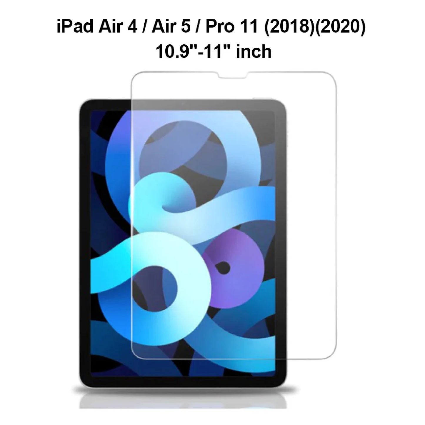 USP Apple iPad Air (10.9') (5th/4th Gen) / iPad Pro (11') (4th/3rd Gen) 2.5D Tempered Glass Screen Protector Clear - 9H Hardness, 3 Years Warranty, SP2DP110