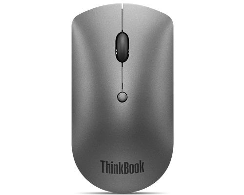 LENOVO ThinkPad Bluetooth Silent Mouse - Dual-Host Bluetooth 5.0 to Switch Between 2 Devices,DPI Adjustment: 2400, 1600, 800, 1YR Battery Life, 4Y50X88824