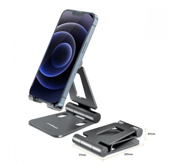mbeat MB-STD-S2PGRY Stage S2 Hands-Free Mobile Stand GREY Compact and Durable Optimised Hands-free Space-saving Portability
