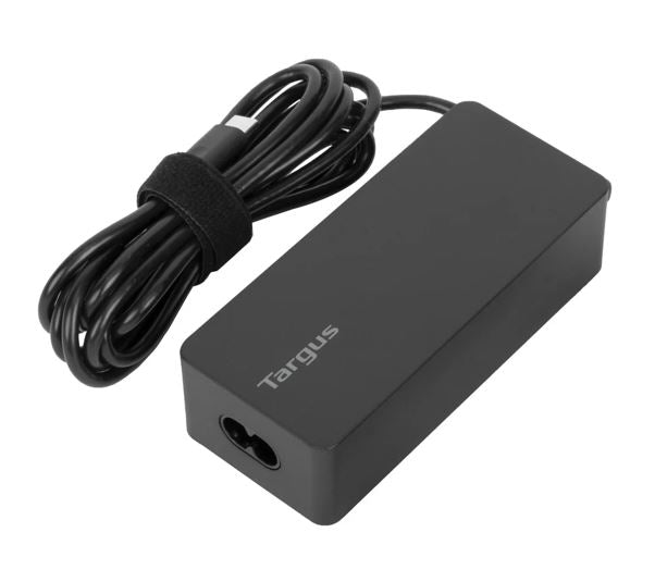 Targus 65W USB-C Charger Power Delivery Charge USB-C Laptop Tablet Mobile Phone Built-in Power Supply Protection 1.8M Cable 2yrs wty, APA107AU