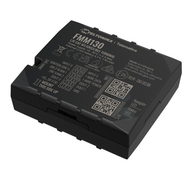 Teltonika FMM130 Advanced CAT M1/GSM/GNSS/BLE Terminal with Internal Antennas and Backup Battery, FMM130LNXW01