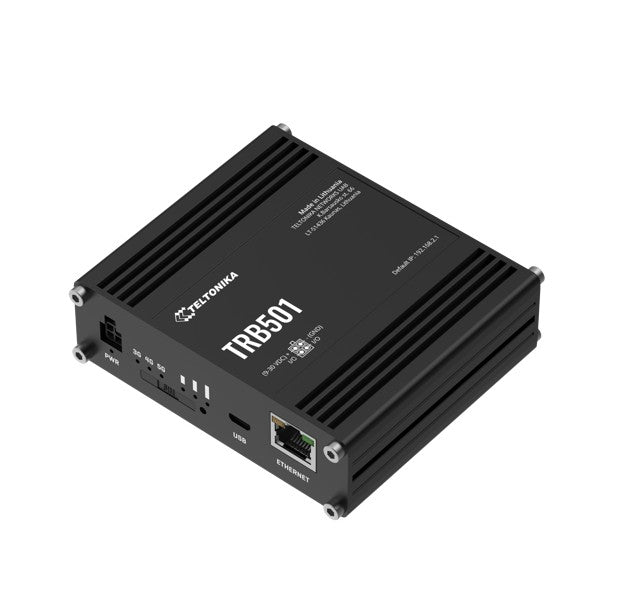 Teltonika TRB501 Industrial 5G Gateway, Ultra-high Cellular Speeds of up to 1 Gbps, Backward Compatible with 4G (LTE CAT 20) Network, PSU included, TRB501100400