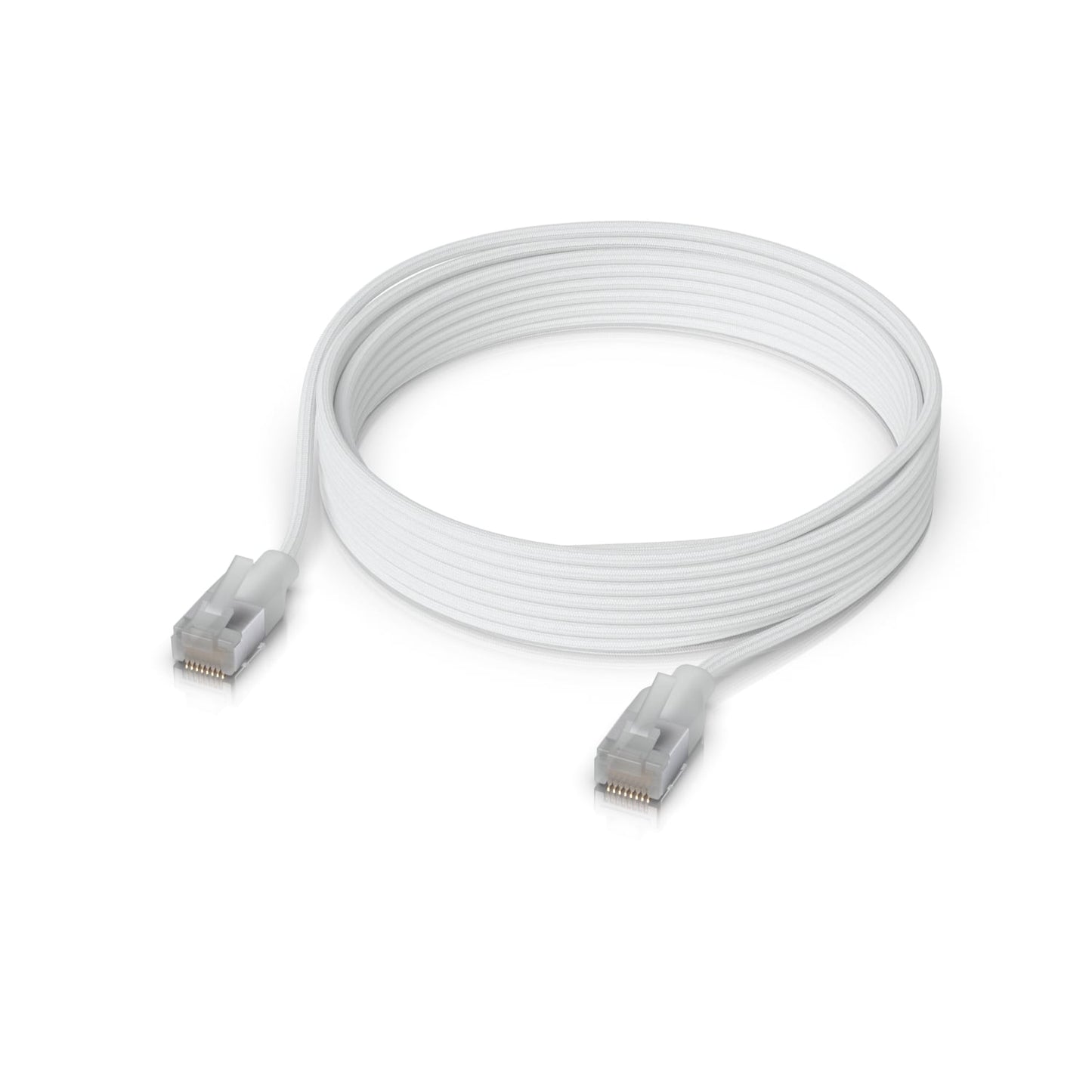 Ubiquiti UniFi Premium Patch Cable, 8M, White, Ultra-thin Braided Patch Cable, Designed And Optimized For 10 GbE Networking., UACC-Cable-Patch-EL-C6A-8M-W