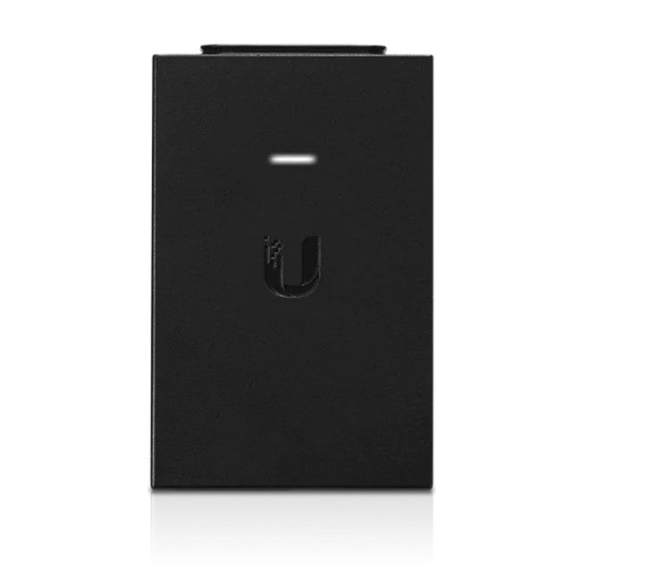 Ubiquiti POE Injector, 24V DC, 30W, Gigabit Ethernet, Black, Surge and Clamping Protection, Maximum Surge Discharge, POE-24-30W