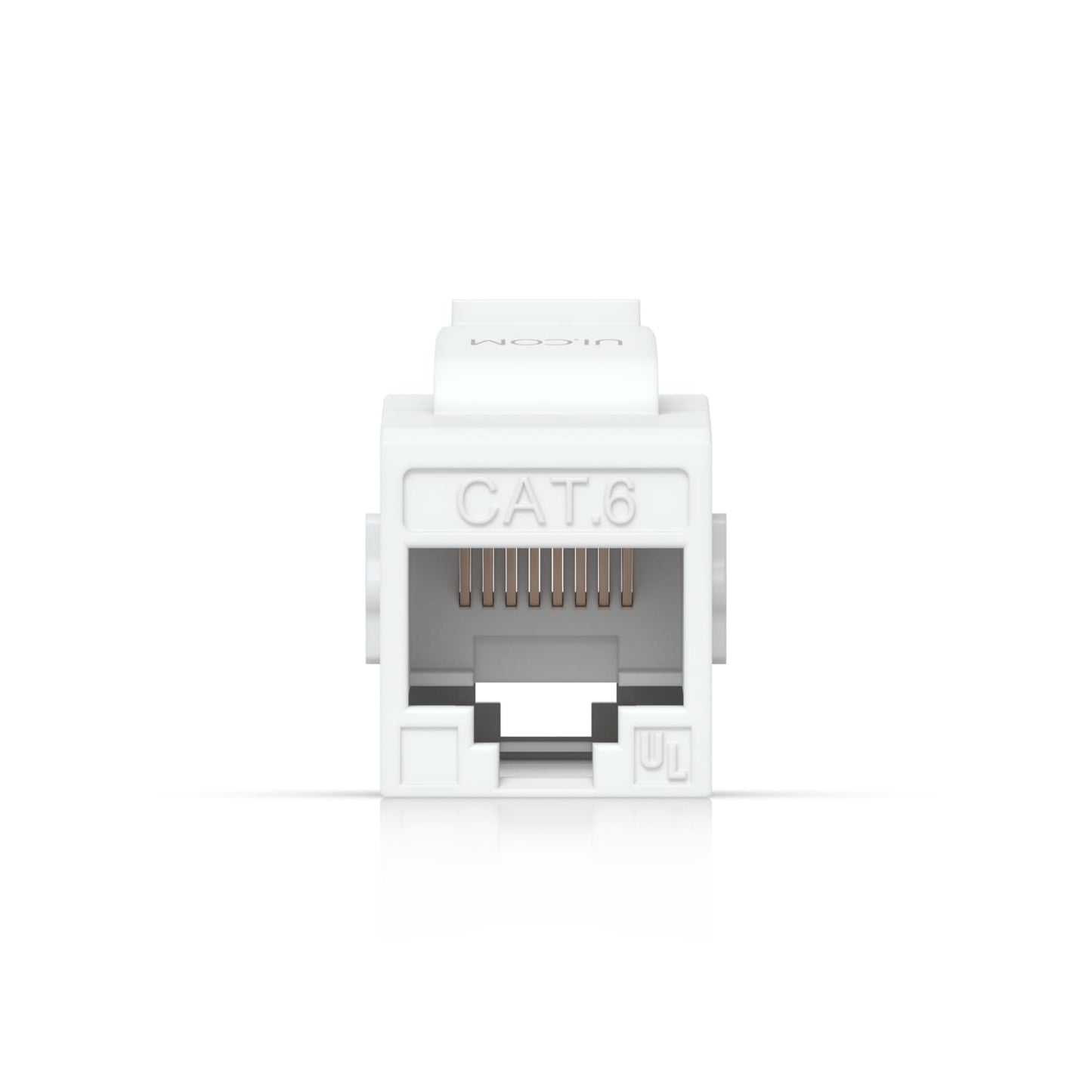 Ubiquiti Cat6 Keystone Coupler, 12-Pack, White, Pass-Through Cat6 Keystone Coupler For Connecting Pre-Terminated Ethernet Cables Seamlessly., UACC-Keystone-Coupler-C6