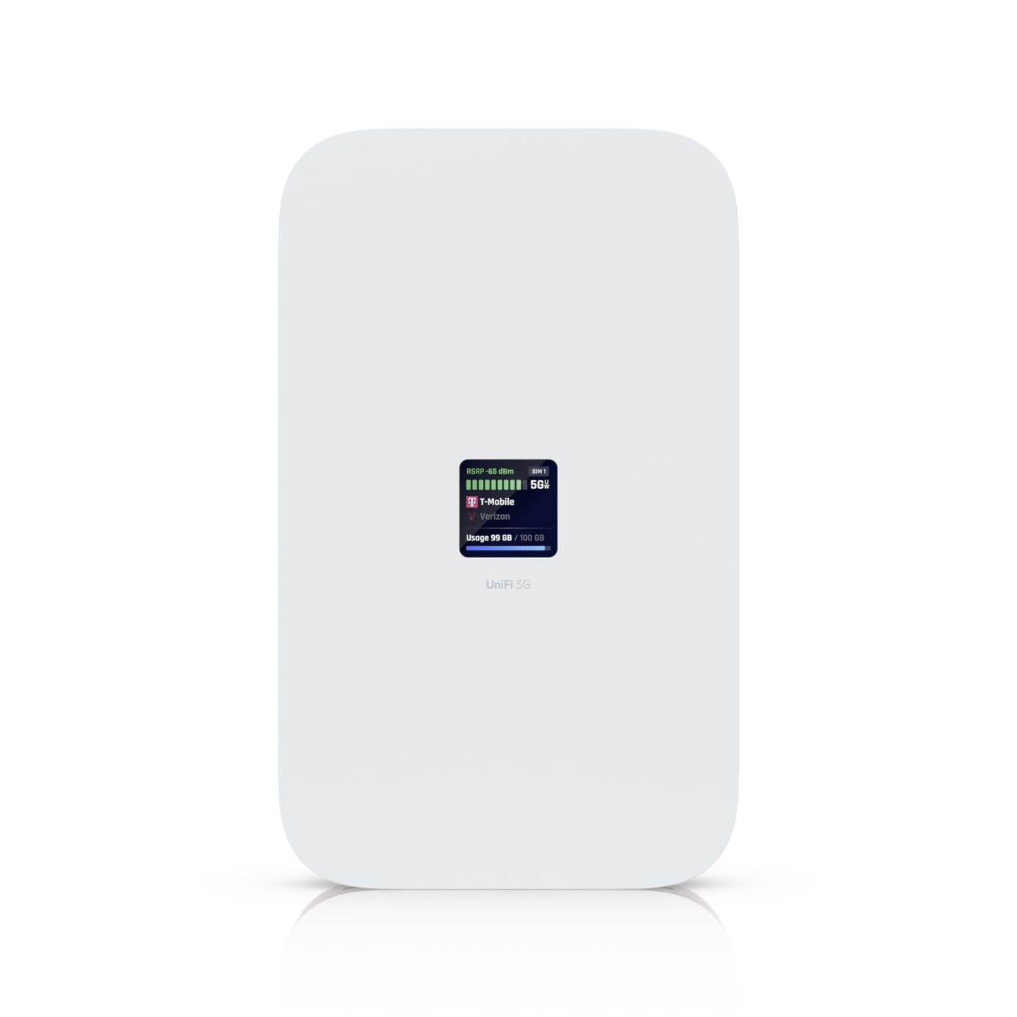 Ubiquiti UniFi 5G Max, A High-Performance 5G (3.4 GBps) Modem, Unifi Deployment. Adopt Through UniFi PoE Port, Delivers Automatic Setup, dual SIM/eSIM, U5G-Max