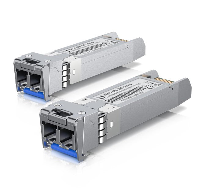 Ubiquiti UniFi 2 Pack (Orgional UI Pack), 10 Gbps Single-Mode Optical Module,Single-mode, Fiber Transceiver, Duplex LC Connect, Up to 10 km, UACC-OM-SM-10G-D-2