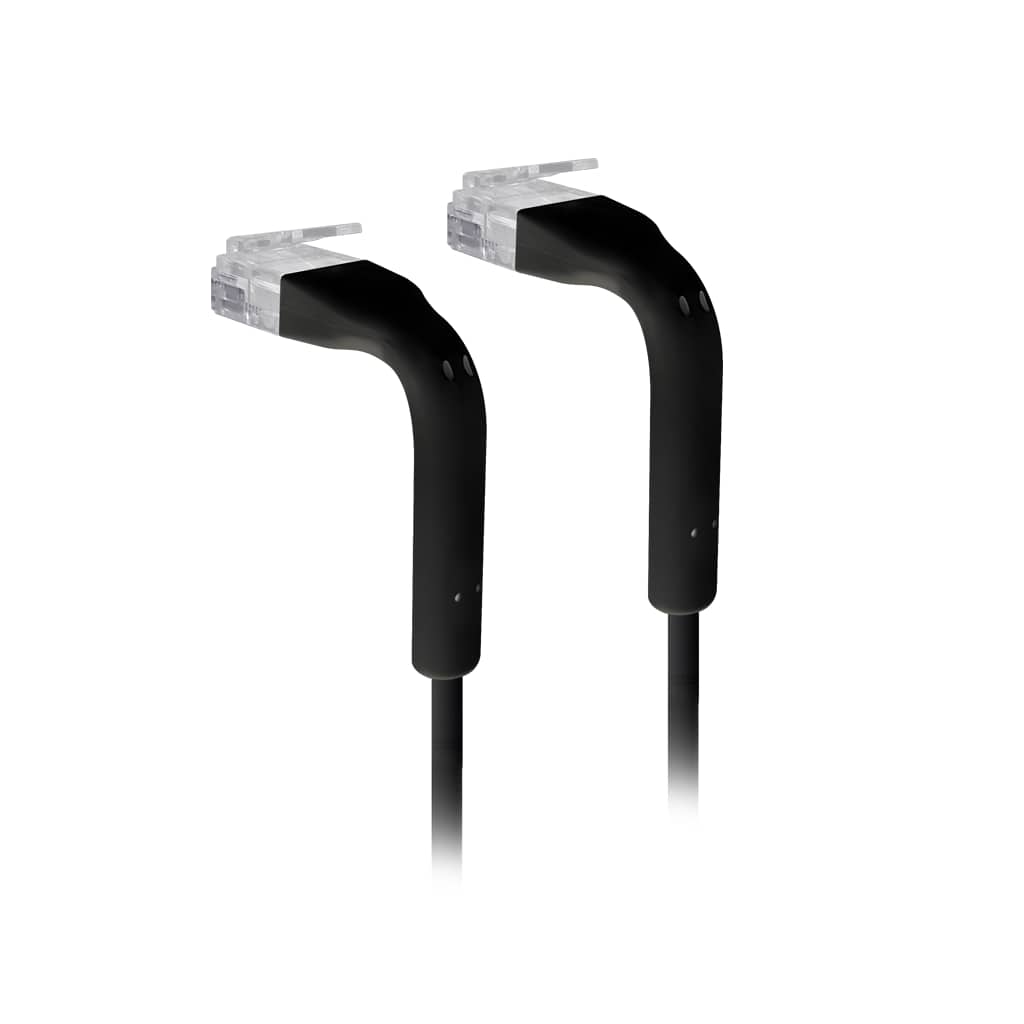 Ubiquiti UniFi Patch Cable, Length 0.3m, Black, Ultra-Thin Patch Cable With GbE Support And Flexible, Bendable Boots Enhanced Installation Versatility, U-Cable-Patch-0.3M-RJ45-BK