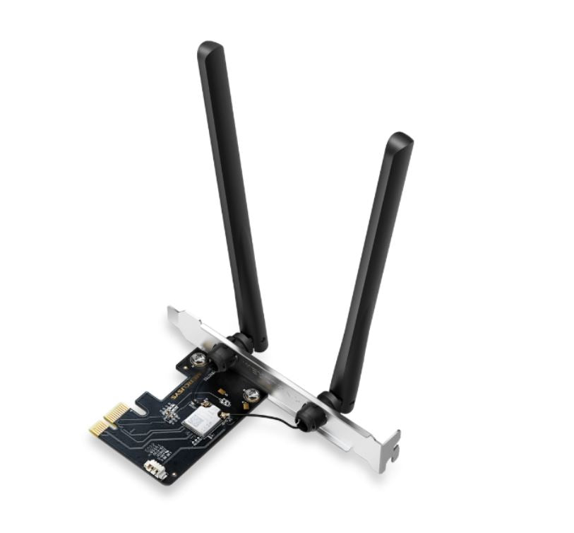 TP-LINK Mercusys MA86XE AXE5400 Wi-Fi 6E Bluetooth 5.2 PCIe Adapter, 2402Mbps @6GHz,2402Mbps @5GHz, 574Mbps@2.4GHz