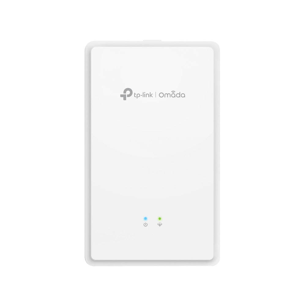 TP-Link EAP625GP-Wall Omada AX1800 Wi-Fi 6 Wall Plate GPON Access Point, 574Mbps at 2.4 GHz + 1201 Mbps at 5 GHz, AC Power, Poe Out,4xInternal Antenn