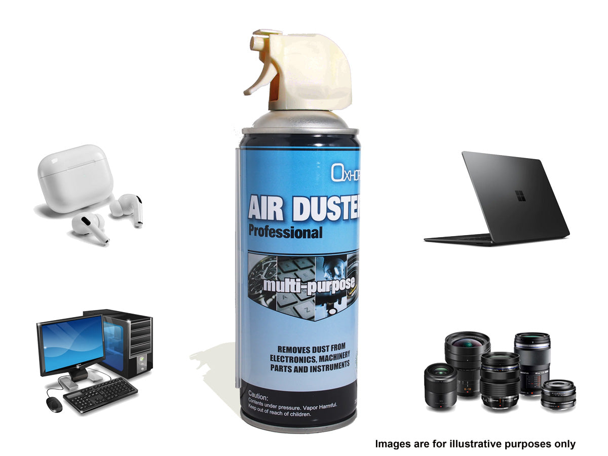 8Ware Air Duster Compressed Can Spray Safety High Pressure Dust Remove to Clean Keyboard Mainboard Video Card PC Laptop Camera Mobile Car 400ml 285g, AD-400