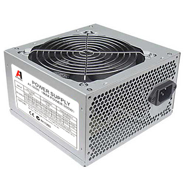 Aywun 500W Retail 120mm FAN ATX PSU. 1x 6PIN PCI-E, 24PIN ATX. Easy to Install, 2 Years Peace of Mind Warranty, A1-5000-E