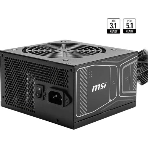 MSI MAG A750GN PCIE5 Bulk - 750W, ATX, 80+ Gold, non modular, PCIe 5.1 16-pin, 2x PCIe 6+2, 4x SATA, 120mm sleeve fan, OCP/OVP/OPP/OTP/SCP, 100-240V