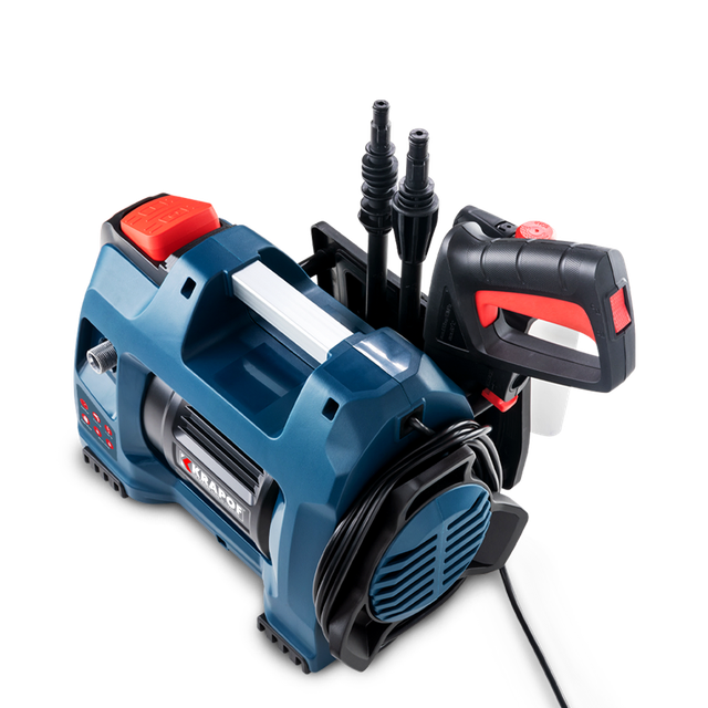 Krapof Compact Electric Pressure Washer 1600W 6-Piece Kit - PW1600-6KIT