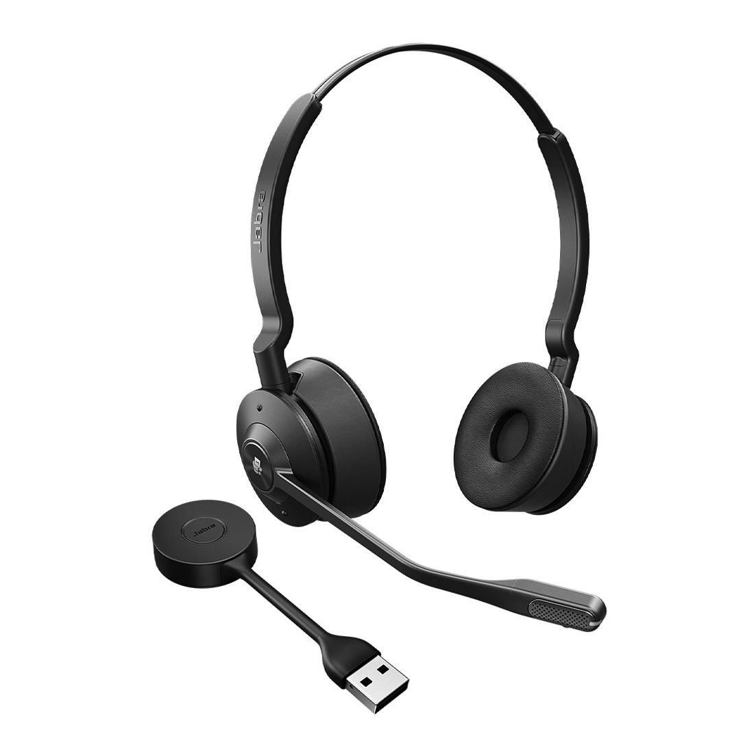 Jabra Engage 55 SE, Stereo, Link400a, MS DECT Headset, 150m Wireless Range, Noise Cancelling, Flexible, Portable, Durable, Lightweight, Busylight, 9659-450-111