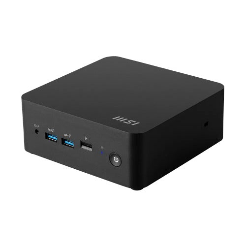 MSI Cubi NUC AI 1UMG-013BAU Mini PC Black Barebone Core Ultra 5 125H 2x Thunderbolt 4 2x HDMI 2x Intel I226V (2.5G) Wi-Fi 6E AX211 3Y