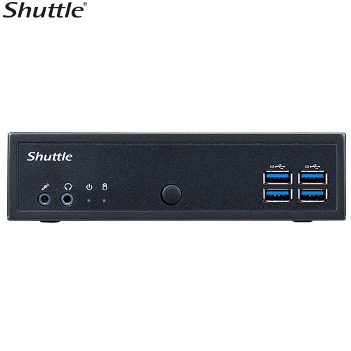Shuttle DL30N Slim Mini PC 1L Barebone - Intel Processor N100, Fan-less, LAN, RS232/RS422/RS485, HDMI, DP, VGA, Vesa Mount, 65W Adapter, DL30N N100