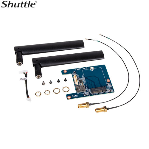 Shuttle M.2 adapter, antennas and cables for M.2 LTE modules for DS20U series, DH32U series, DH470, DL20N series, DH610, DH670, DH610S, XH510G2, WWN03