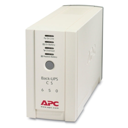 APC Back-UPS 650VA/400W Standby UPS, Tower, 230V/10A Input, 4x IEC C13 Outlets, Lead Acid Battery, User Replaceable Battery, BK650-AS