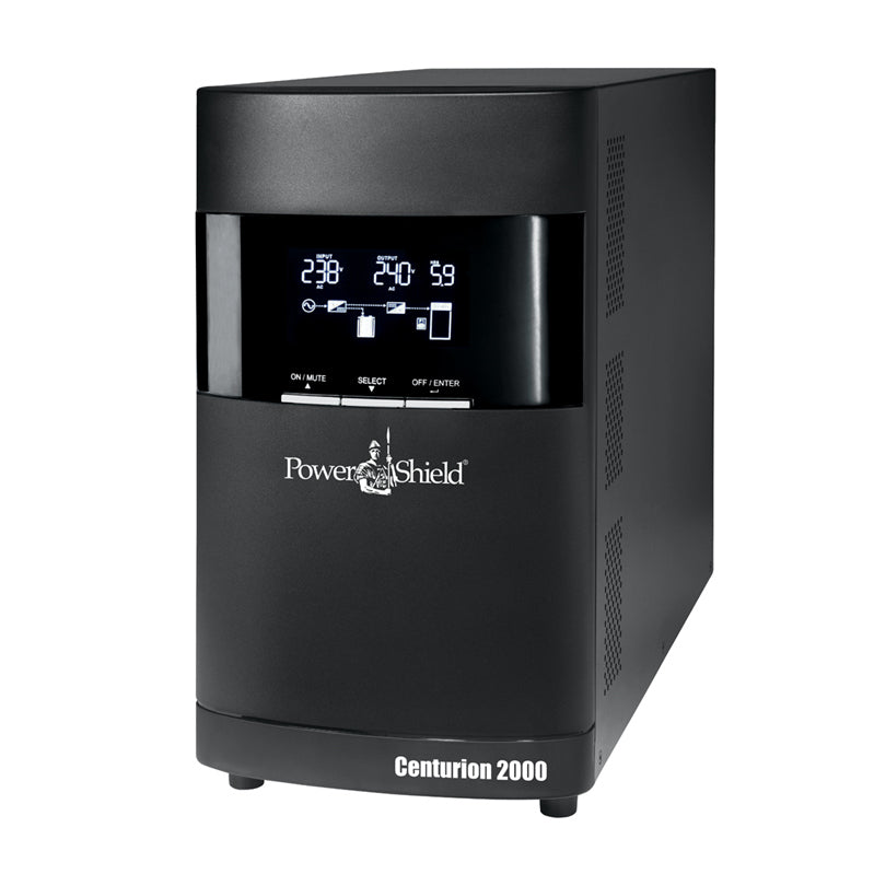PowerShield Centurion Tower UPS 2000VA/1800W, 10A input, 4 AUS sockets, 10A, C13 x 2, 2-year warranty, PSCE2000