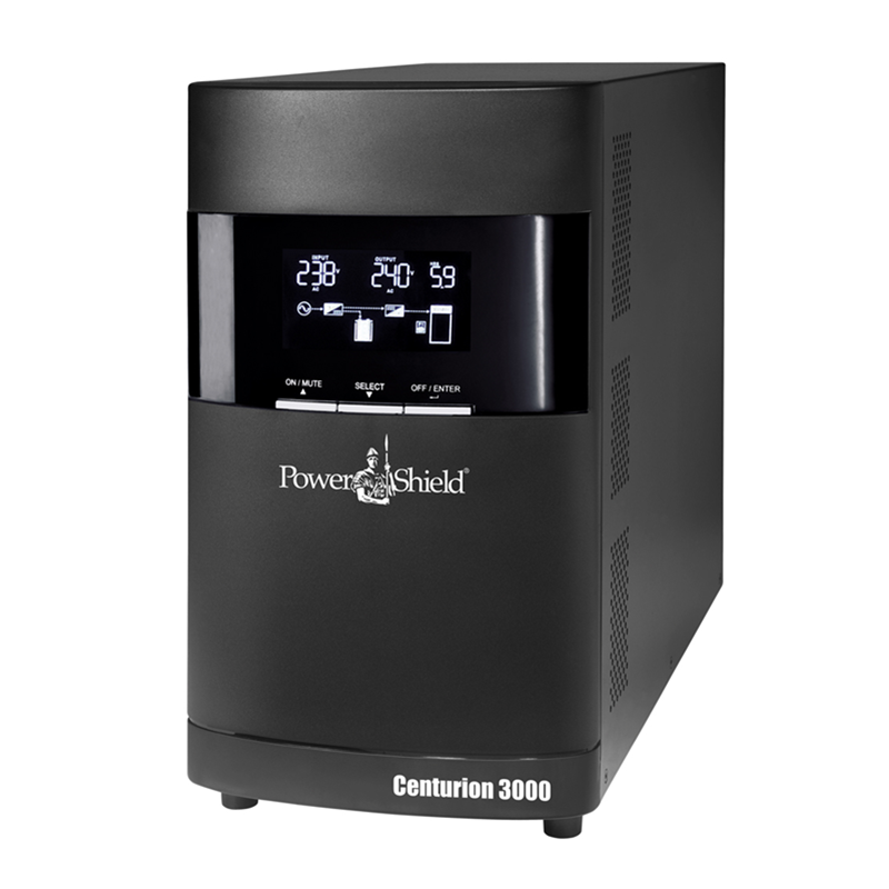 PowerShield Centurion Tower UPS 3000VA/2700W, 15A input, 4 AUS sockets, 15A, C19 x 1, 2-year warranty, PSCE3000