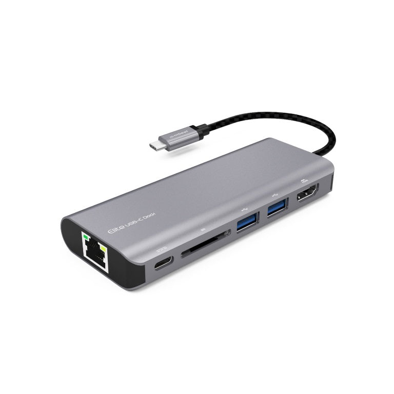 MBEAT (LS) mbeat Elite USB Type-C Multifunction Dock - USB-C/4k HDMI/LAN/Card Reader/Aluminum Casing/Compatible with MAC/Desktop PC Notebook Laptop Devices, MB-UCD-01