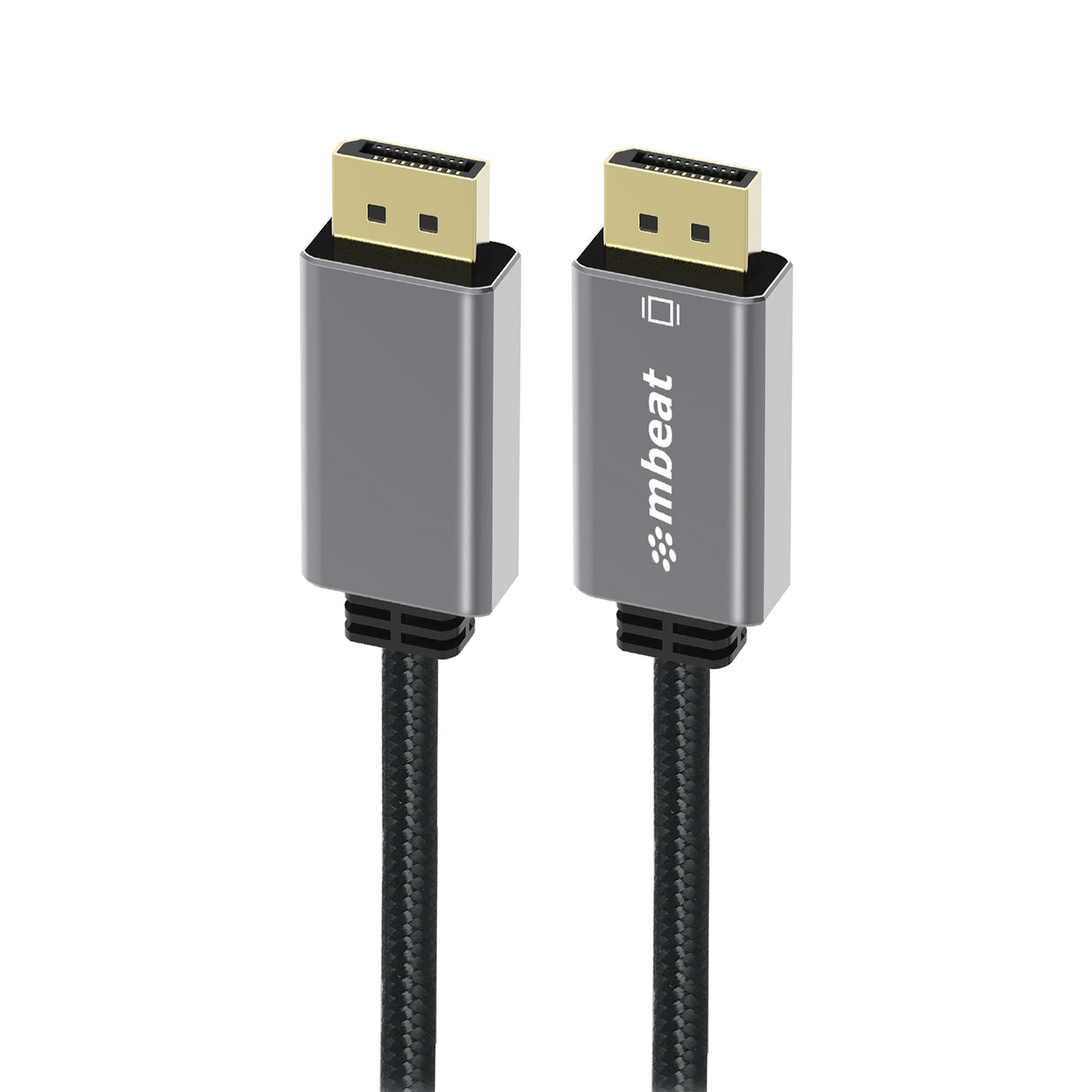 mbeat Tough Link 1.8m Display Port Cable v1.4 - Connects Computer, Laptop to HDTV, Monitor, Gaming Console, Supports 8K@60Hz (7680x4320) -Space Grey, MB-XCB-DP18