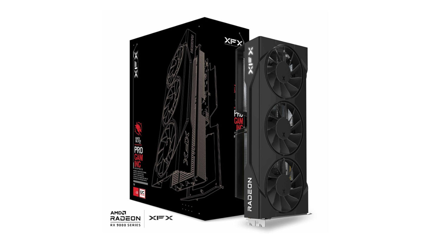 XFX Swift AMD Radeon RX 9060XT OC Triple Fan Gaming Edition with 16GB GDDR6 HDMI 2xDP, AMD RDNA 4 (RX-96TS316B7)