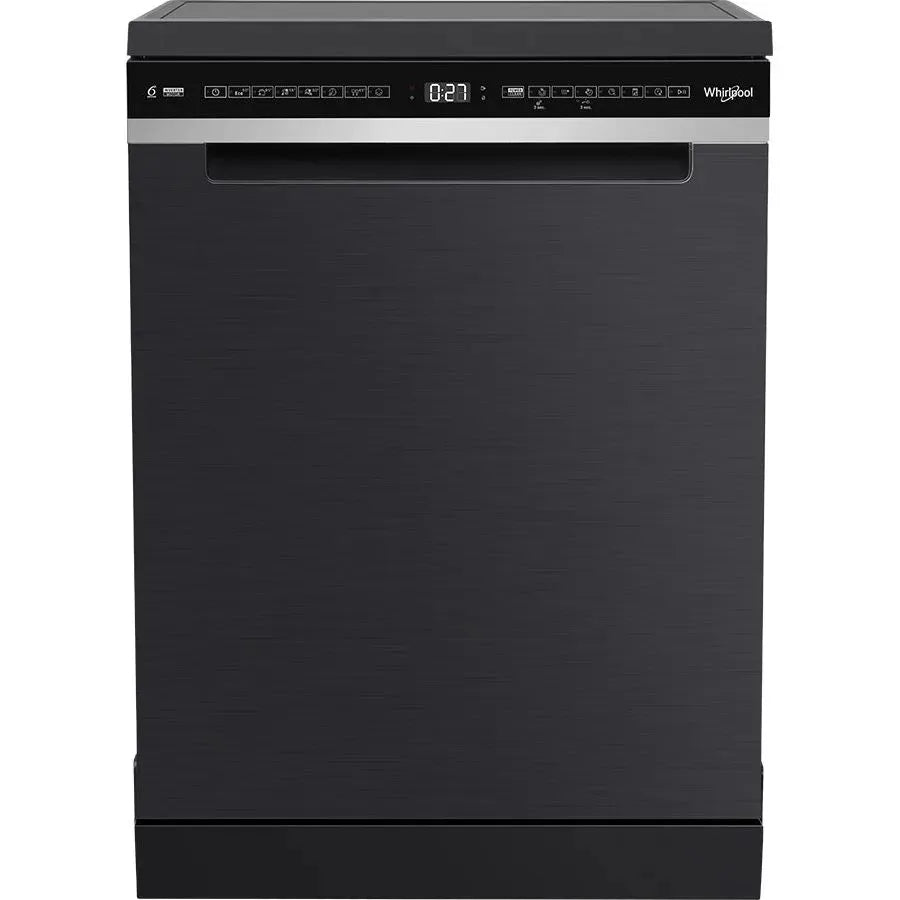 Whirlpool 60cm Power Clean Pro 15-Place Freestanding Dishwasher Black - WDFS3L5PBSAU