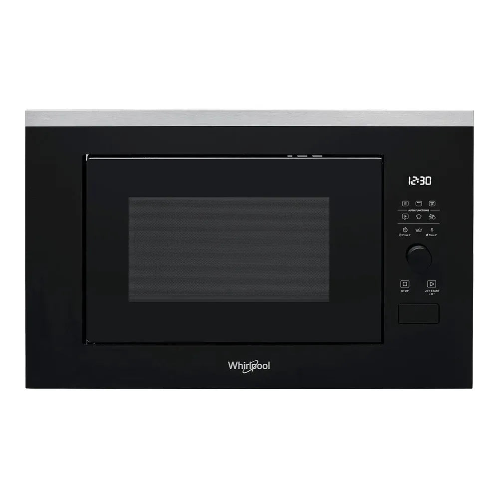 Whirlpool 25L Built-In Microwave Black with Grill and Quartz Grill - WMF250GAUS