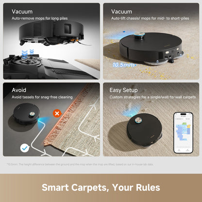 Dreame X60 Ultra DRE-X60U — auto mop lift on carpet detection