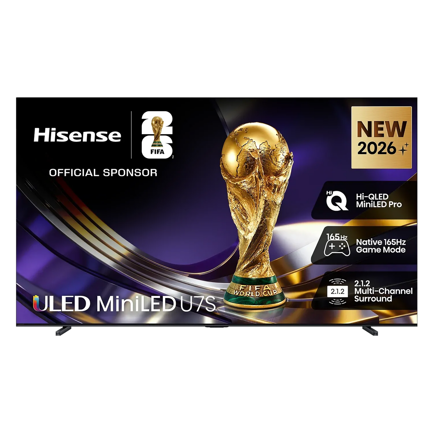 Hisense 100-inch U7SAU 4K ULED Mini LED 165Hz Smart TV 2026 - 100U7SAU