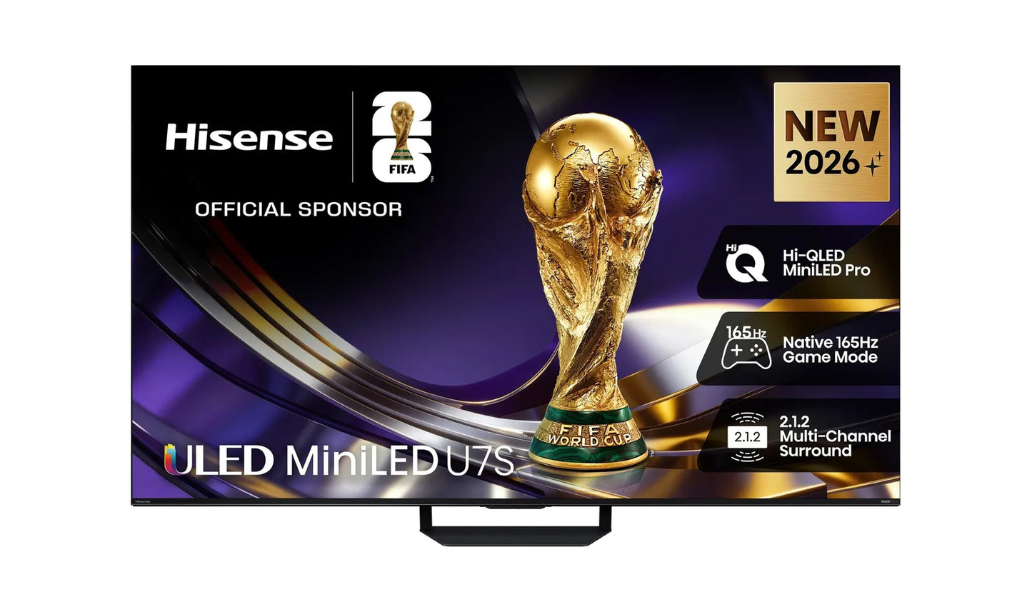 Hisense 55-inch U7SAU 4K ULED Mini LED 165Hz Smart TV 2026 - 55U7SAU