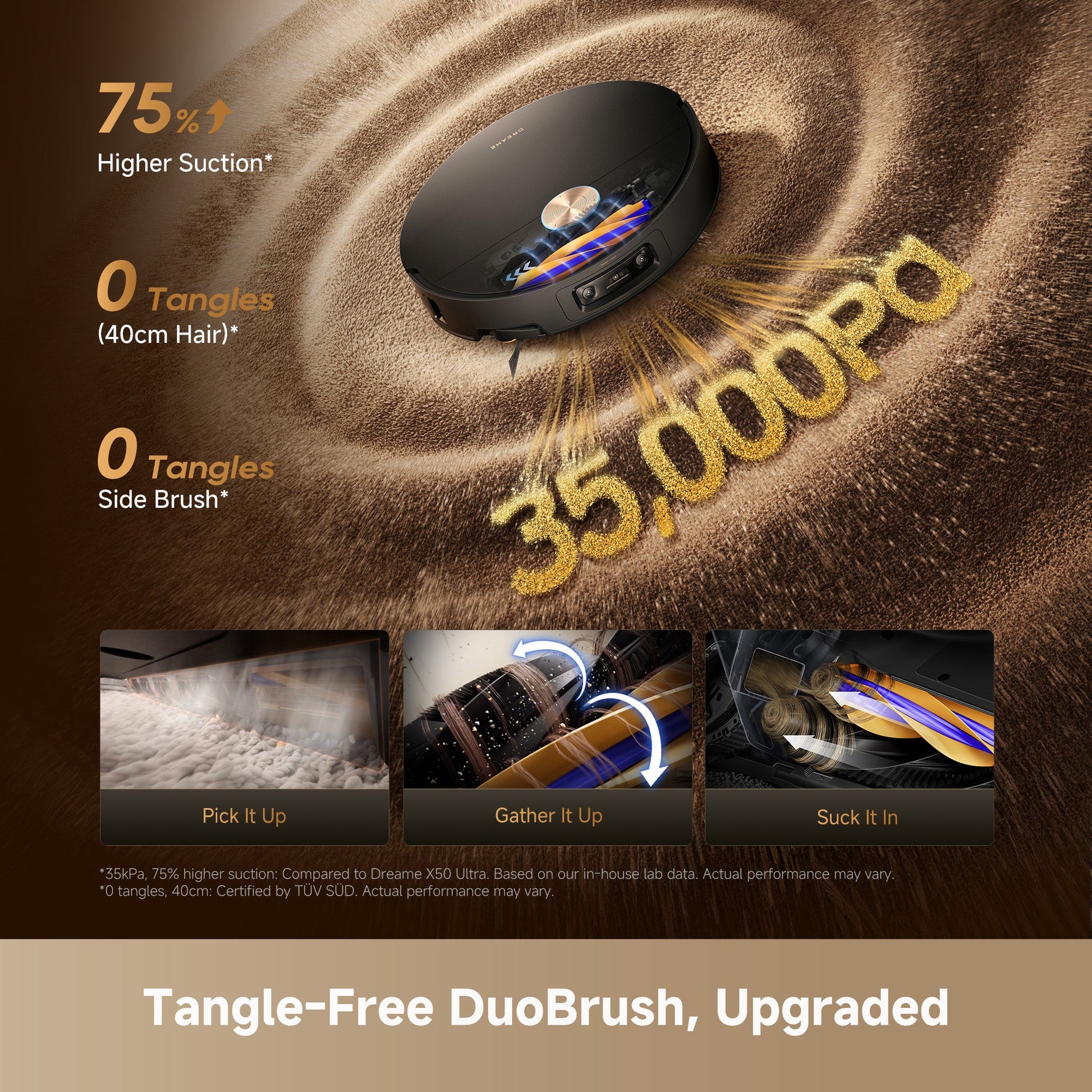 Dreame X60 Ultra DRE-X60U — HyperStream detangling DuoBrush anti-tangle system