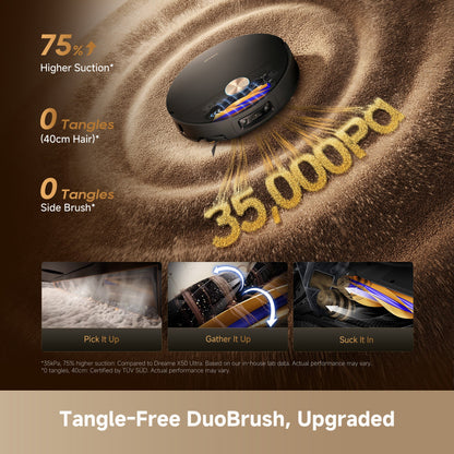 Dreame X60 Ultra DRE-X60U — HyperStream detangling DuoBrush anti-tangle system
