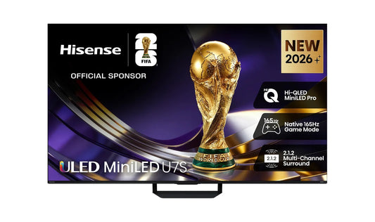 Hisense 65-inch ULED MiniLED U7QAU 4K QLED 165Hz Smart TV 65U7SAU
