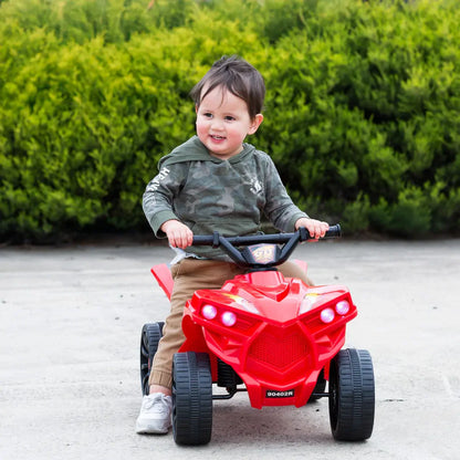 Lenoxx Rechargeable Ride-On Quad Bike with Safe Braking System Red - 90402R