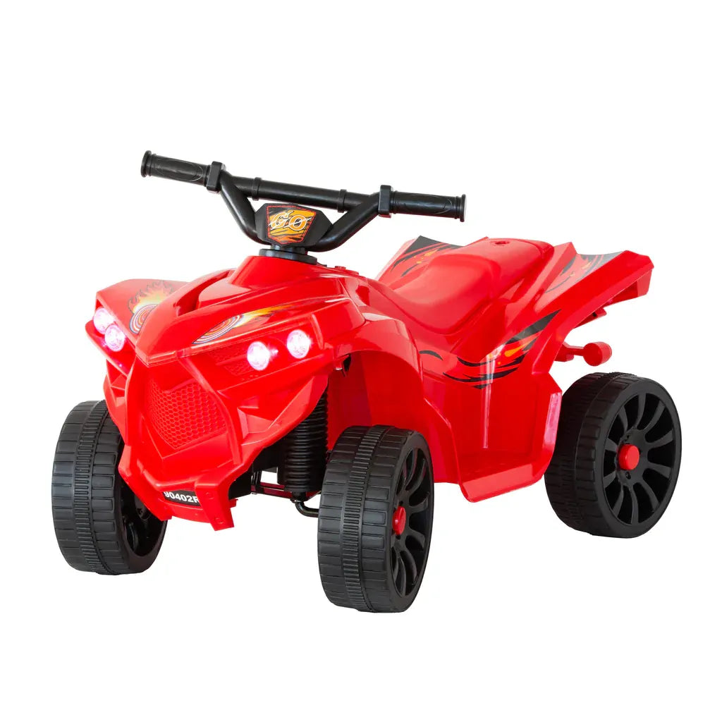 Lenoxx Rechargeable Ride-On Quad Bike with Safe Braking System Red - 90402R