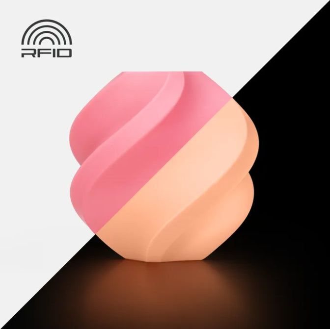 Bambu Lab Filament PLA Glow Pink 15200 1.75mm 1KG with Spool